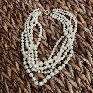 J. Crew 5-Strand Faux Pearl Necklace